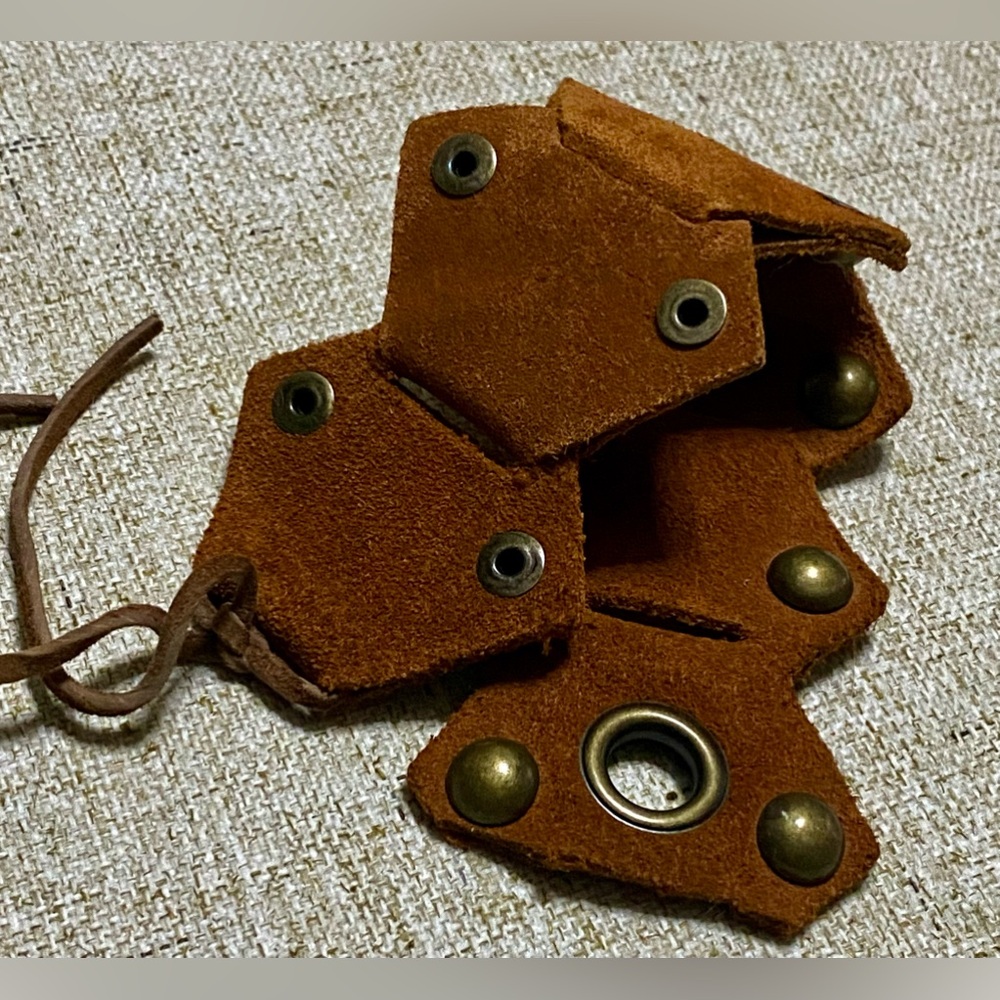 Bohemian Brown Suede Bracelet with Studs